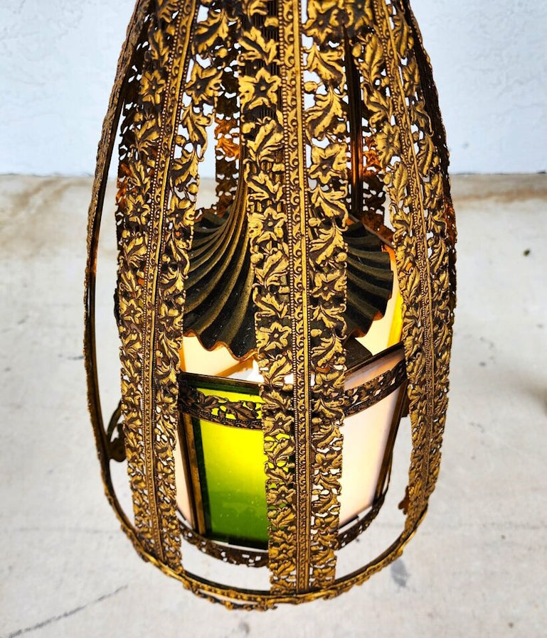Mid Century Spanish Pendant Light Chandelier