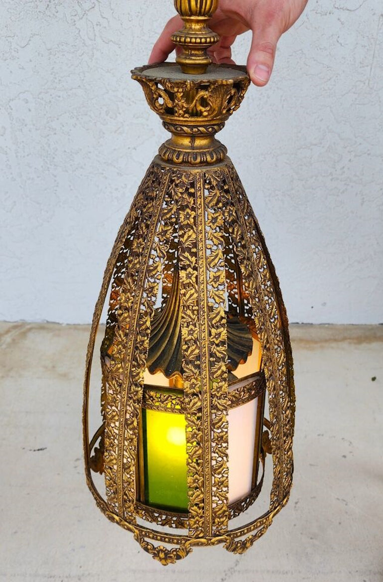 Mid Century Spanish Pendant Light Chandelier