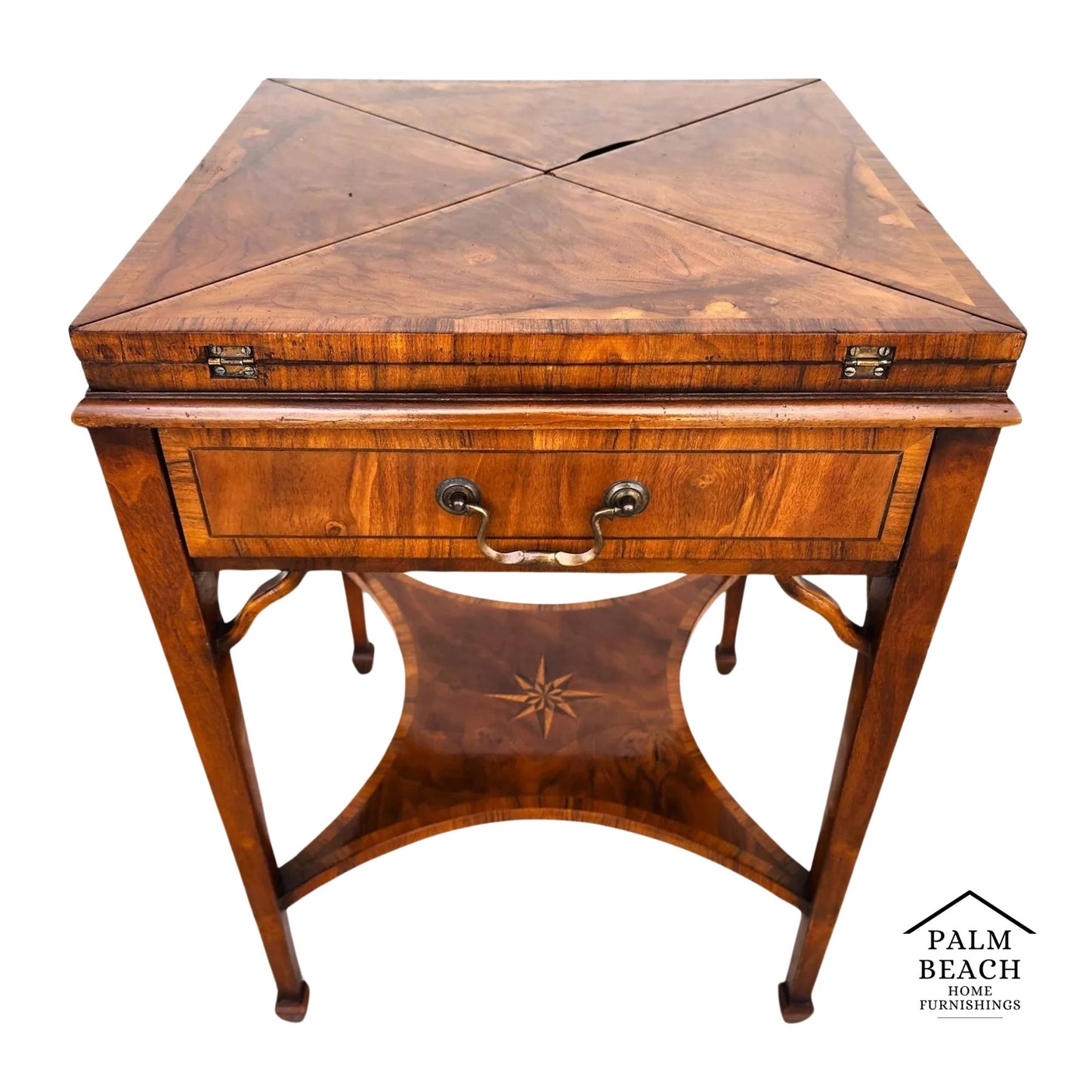 Pierre Deux Game Table Flip Top Leather