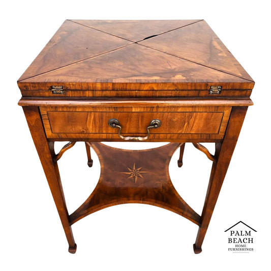 Pierre Deux Game Table Flip Top Leather