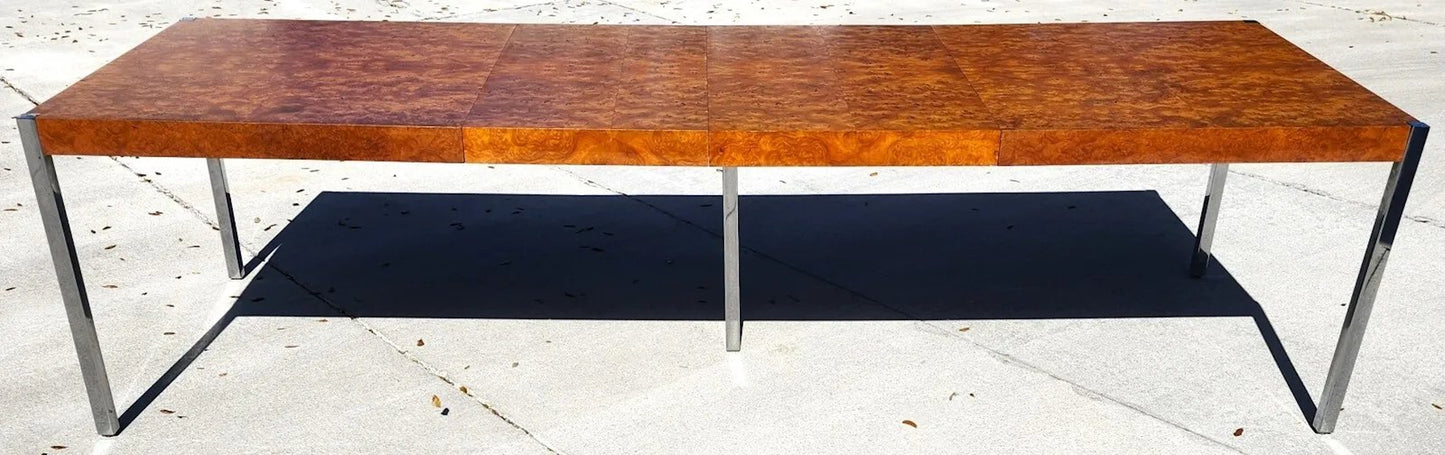 Harvey Probber MCM Dining Conference Table 2 Leaves