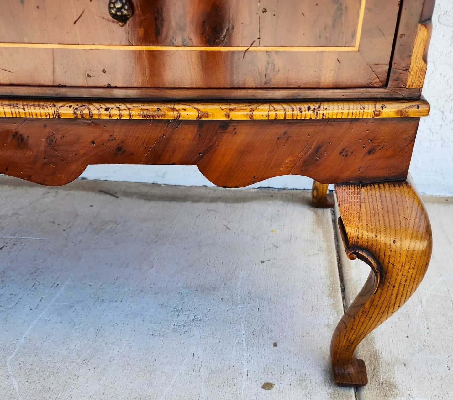 English Queen Anne Dresser Highboy Custom Made by VINTAGE SPECIALTIES