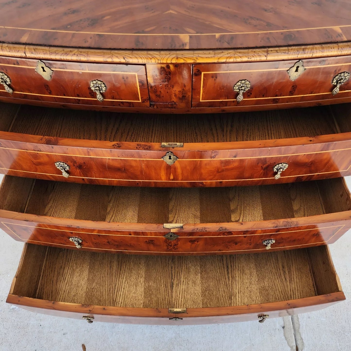 English Queen Anne Dresser Highboy Custom Made by VINTAGE SPECIALTIES