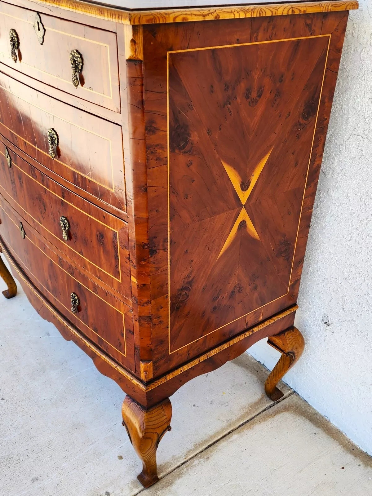 English Queen Anne Dresser Highboy Custom Made by VINTAGE SPECIALTIES