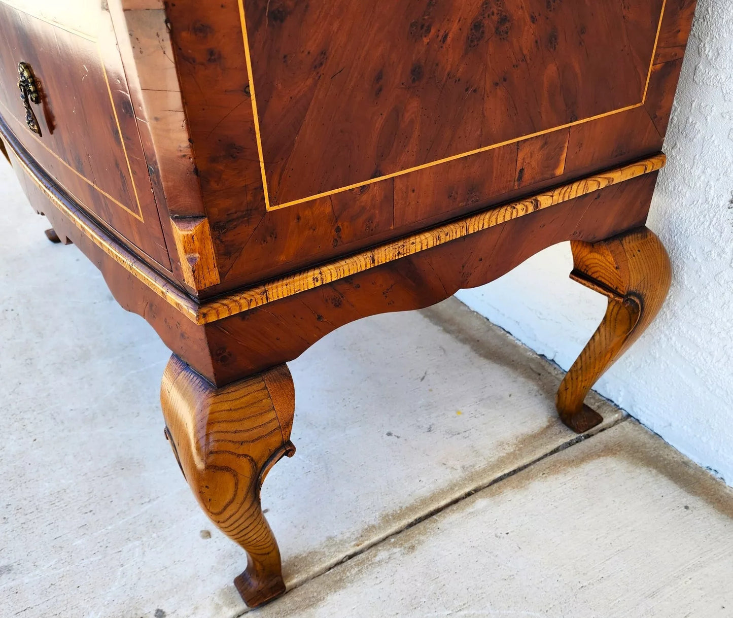 English Queen Anne Dresser Highboy Custom Made by VINTAGE SPECIALTIES