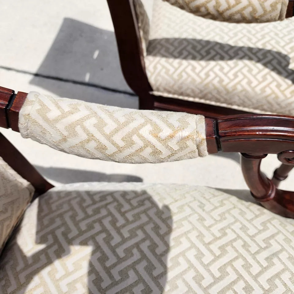 Regency Mahogany Armchairs a Pair