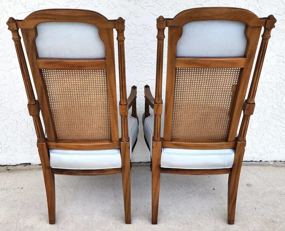Vintage French Recency Armchairs Pair