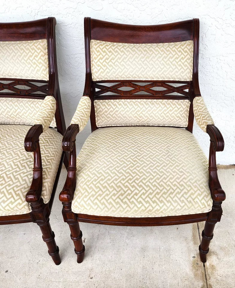Regency Mahogany Armchairs a Pair