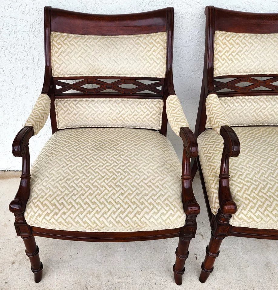 Regency Mahogany Armchairs a Pair