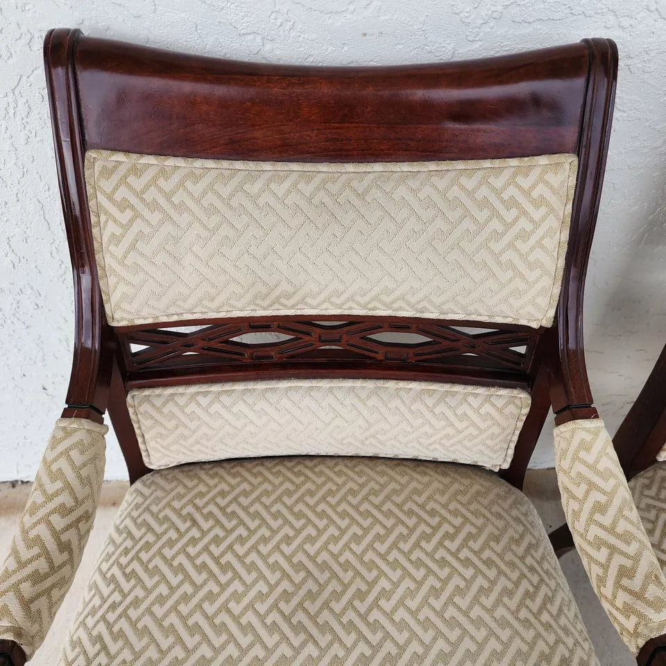 Regency Mahogany Armchairs a Pair