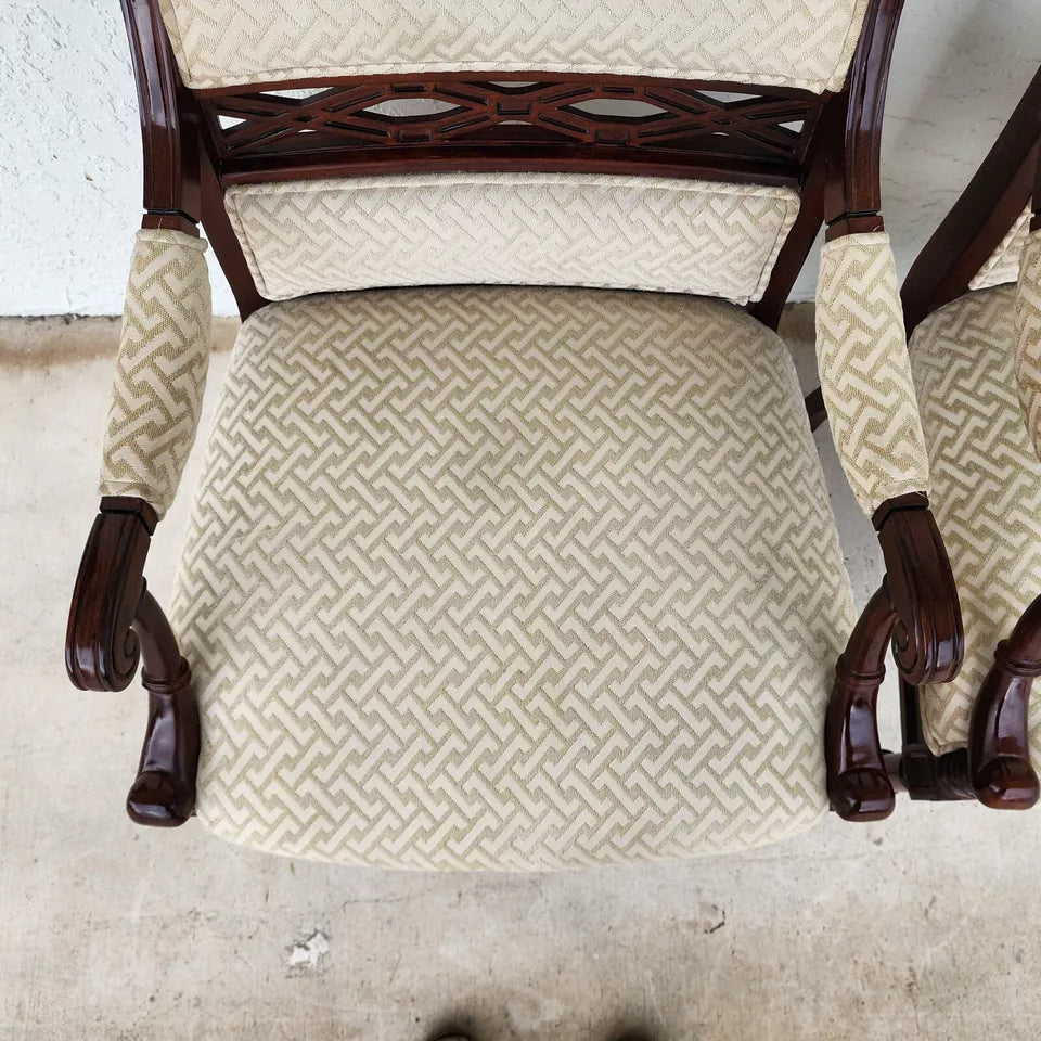 Regency Mahogany Armchairs a Pair