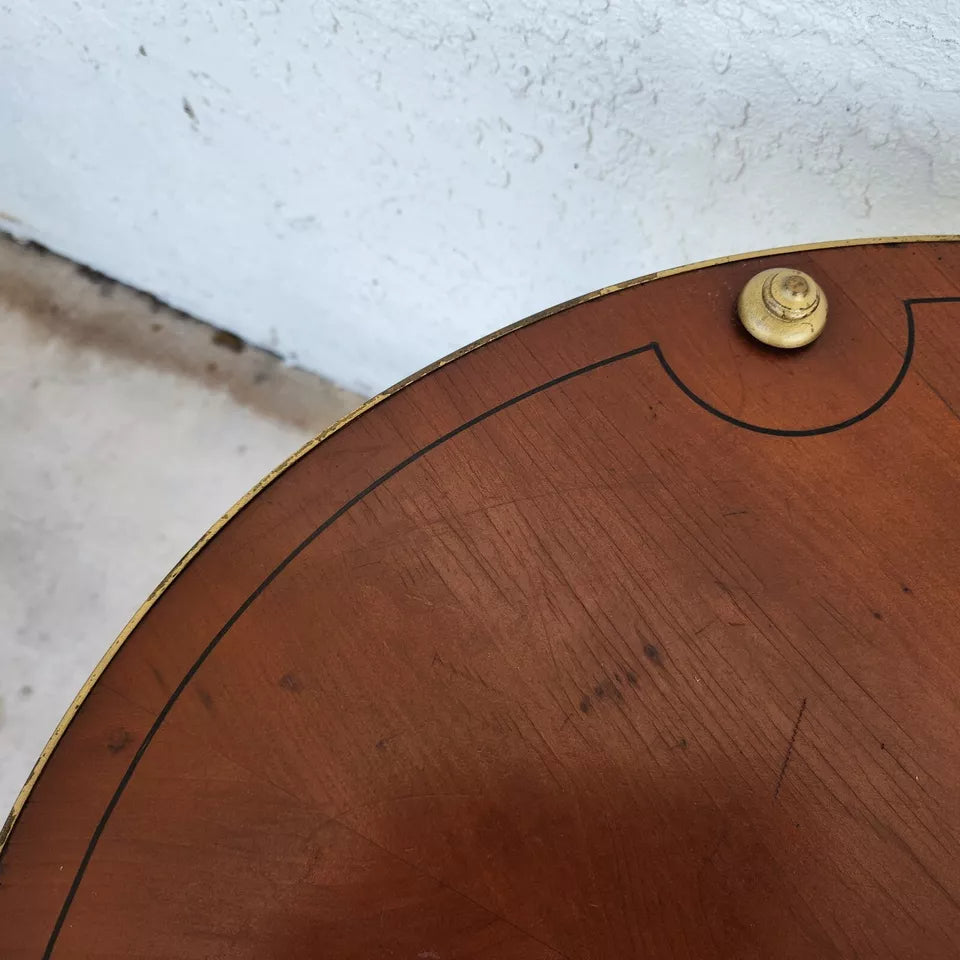 Mid Century Table 2 Tier Hollywood Regency