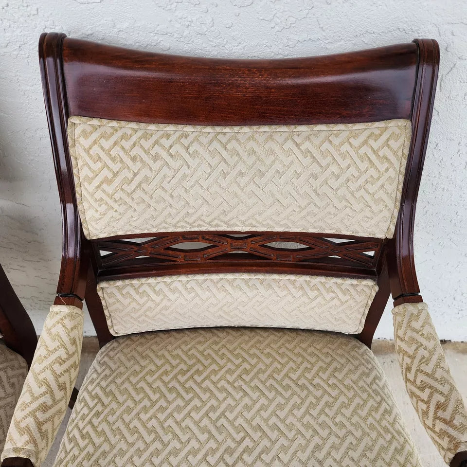 Regency Mahogany Armchairs a Pair