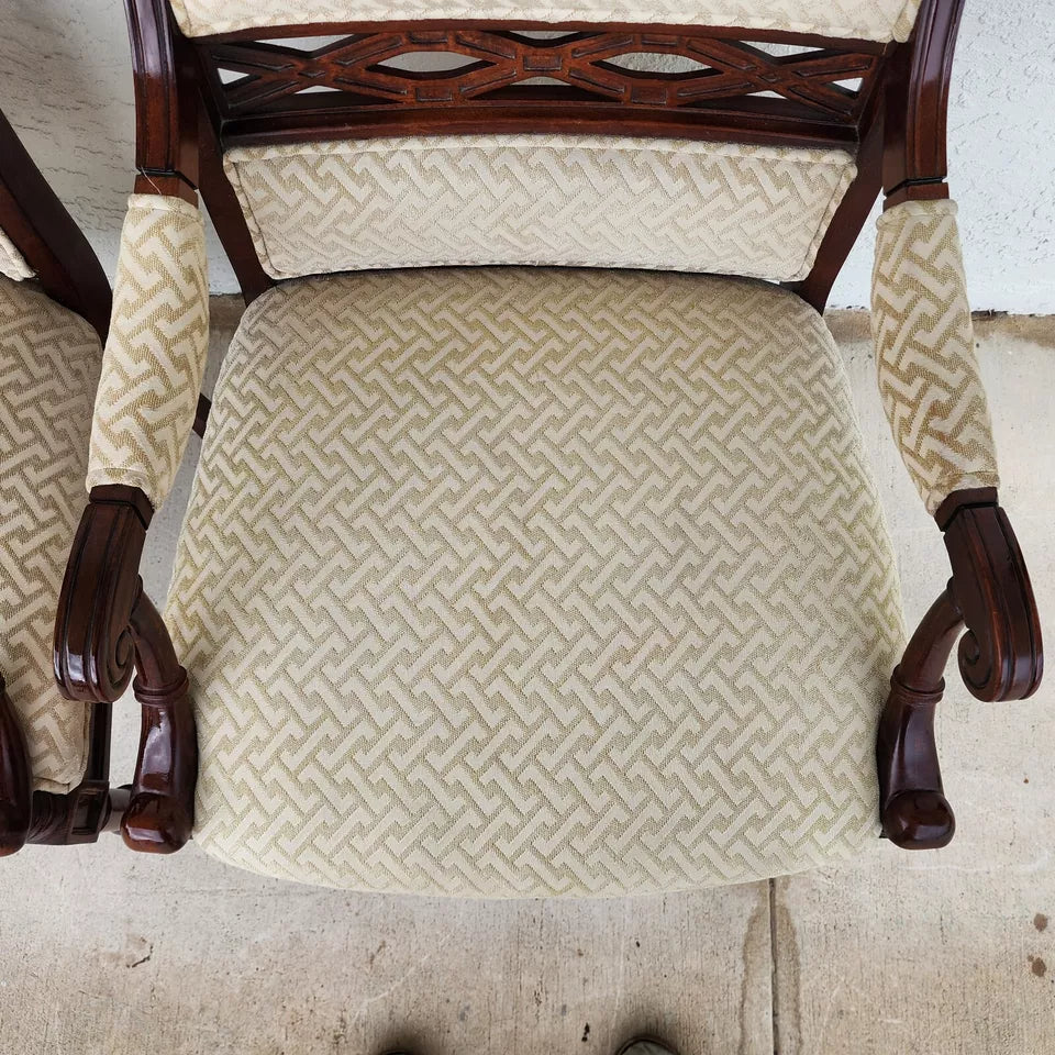 Regency Mahogany Armchairs a Pair