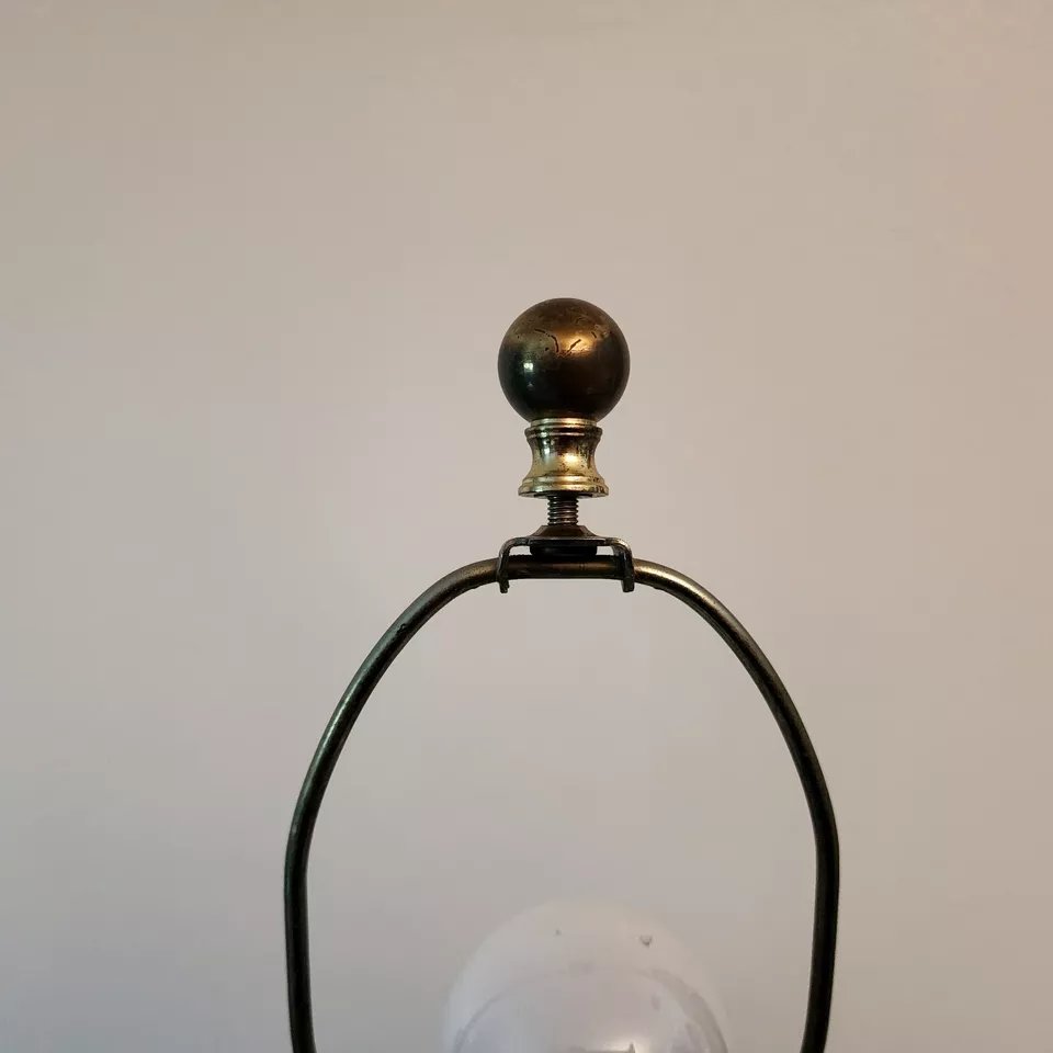 Vintage Royal Brierley Table Lamp Iridescent Signed