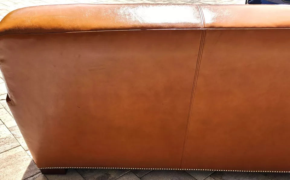 Ralph Lauren Saddle Leather Sofa 1980s