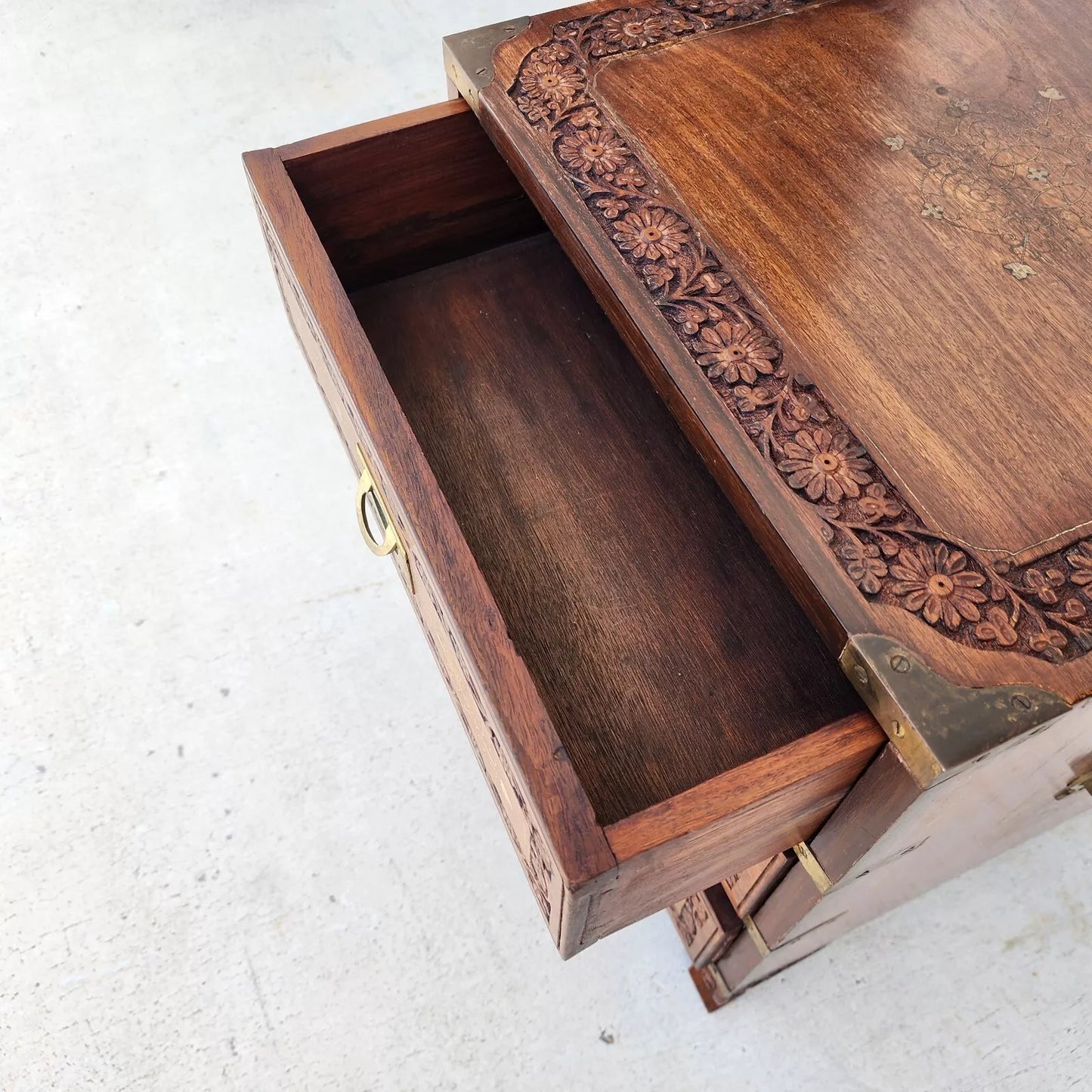Mid-Century Anglo-Indian Rosewood Chest Nightstand