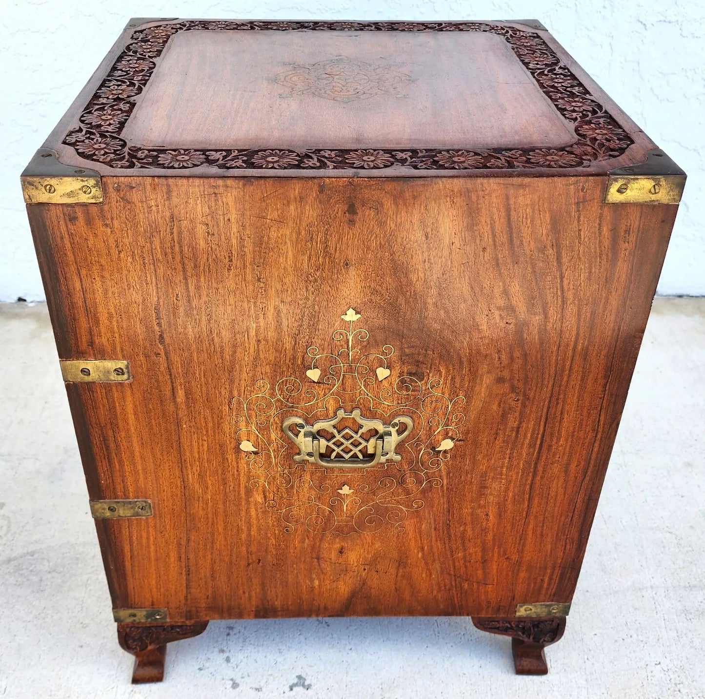 Mid-Century Anglo-Indian Rosewood Chest Nightstand