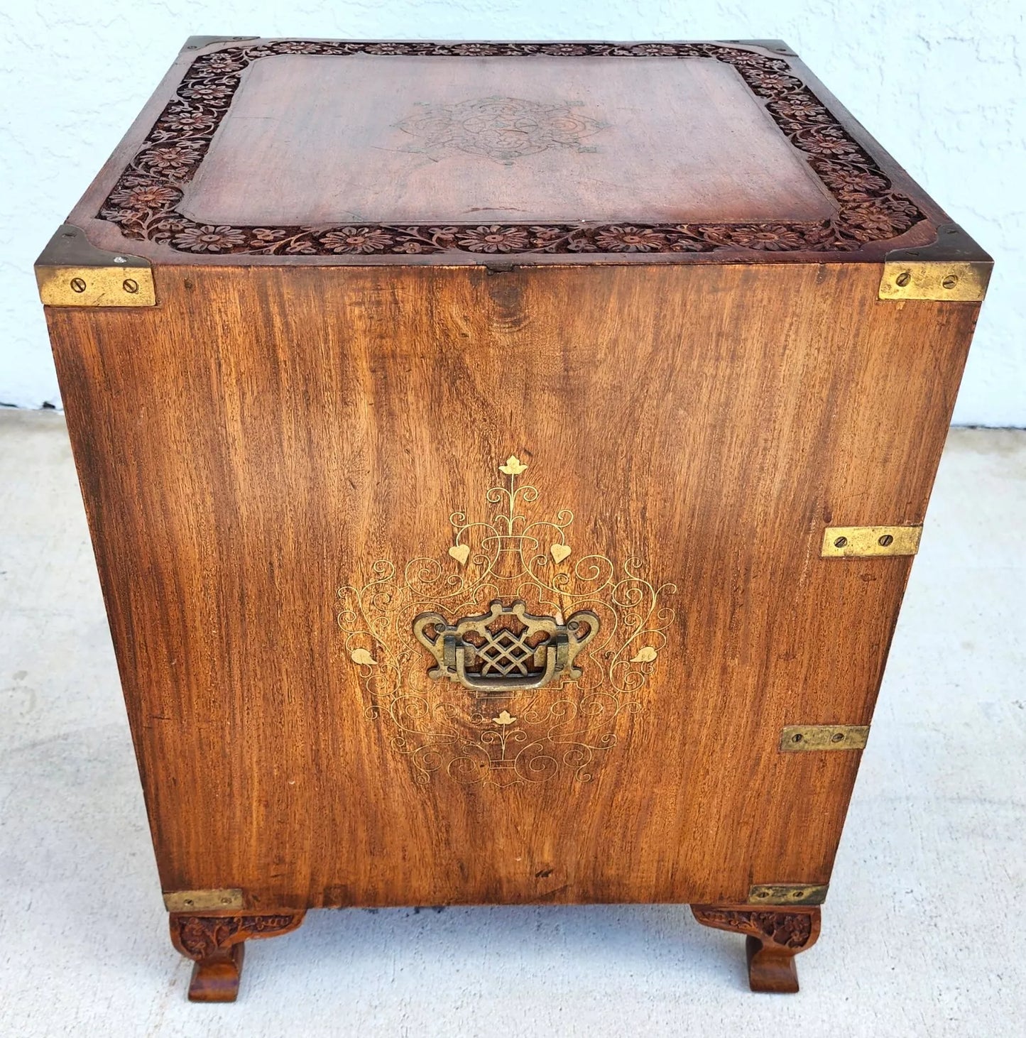 Mid-Century Anglo-Indian Rosewood Chest Nightstand