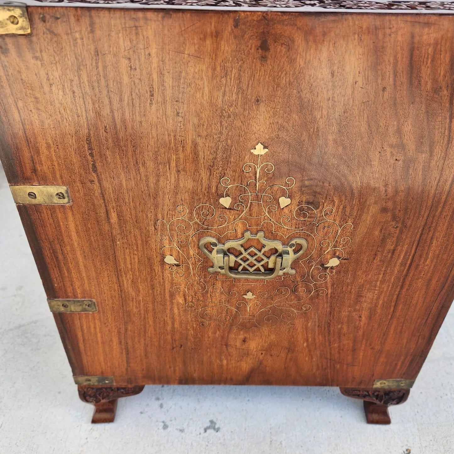 Mid-Century Anglo-Indian Rosewood Chest Nightstand