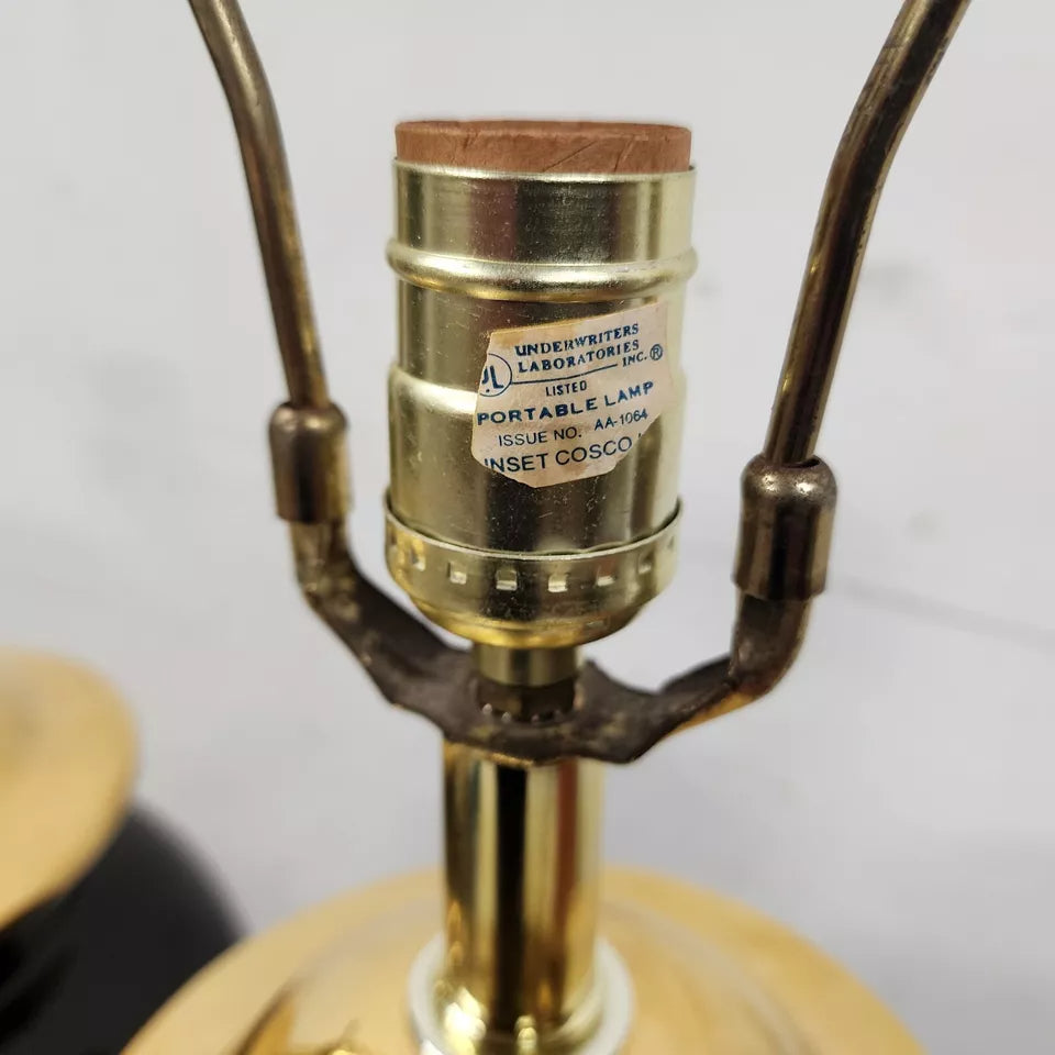 Vintage Regency Chinoiserie Table Lamps by SUNSET COSCO Pair