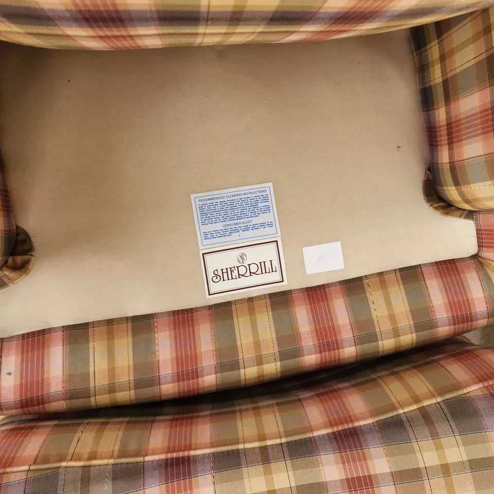 Sherrill English Country Club Chair & Ottoman