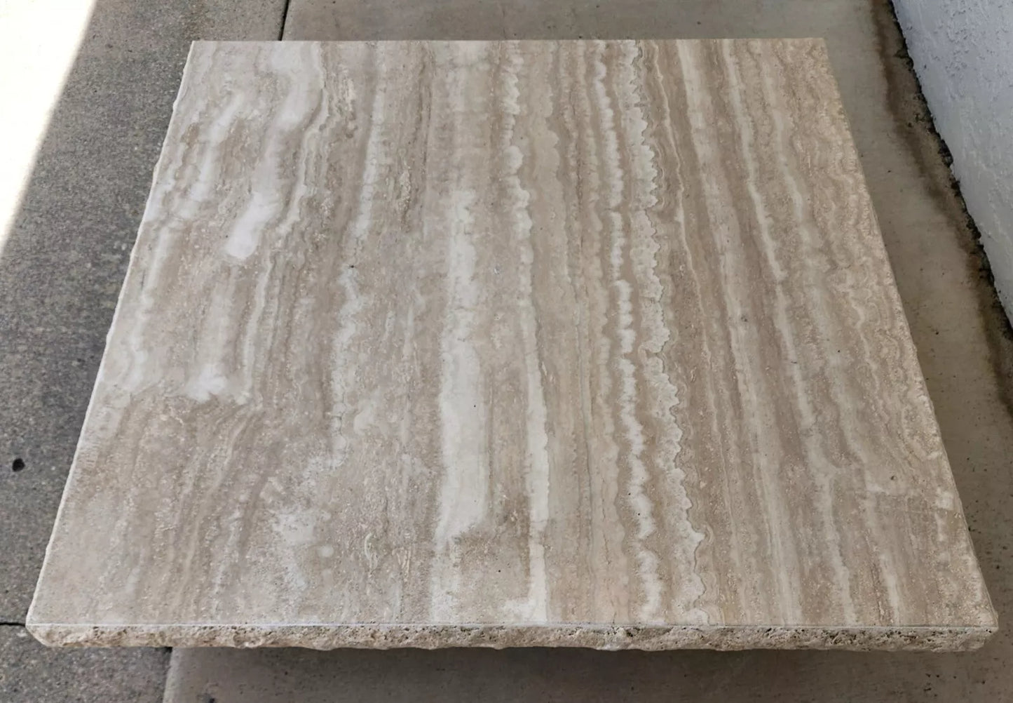 Italian Travertine Coffee Table by STONE INTERNATIONAL