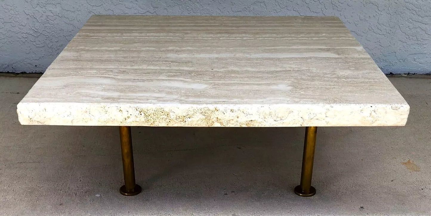 Italian Travertine Coffee Table by STONE INTERNATIONAL