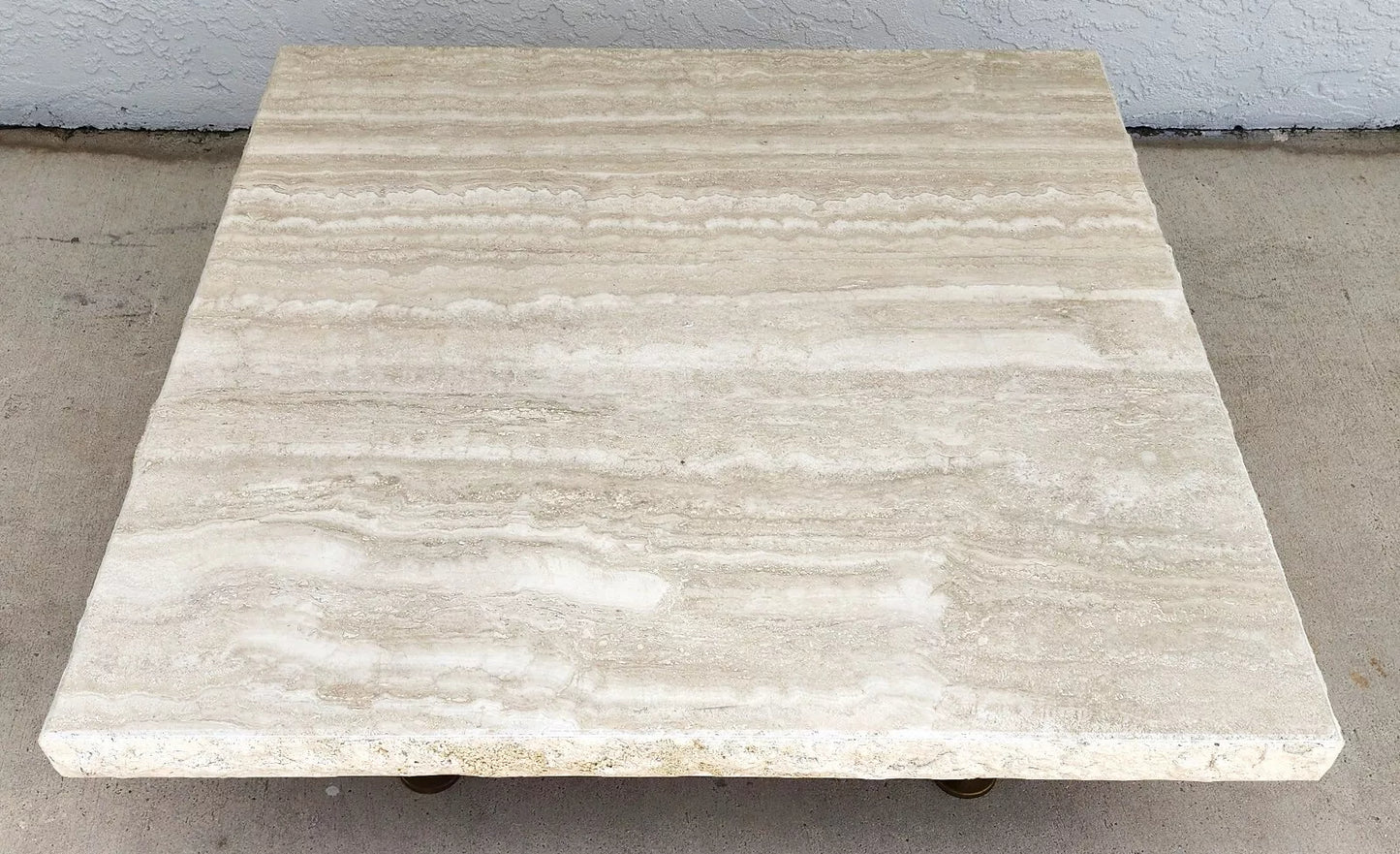 Italian Travertine Coffee Table by STONE INTERNATIONAL