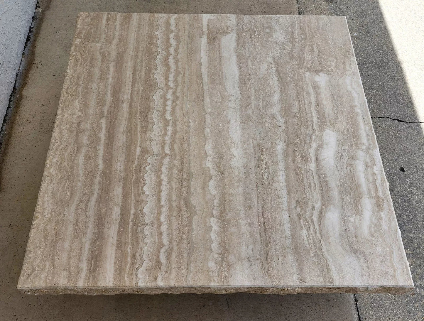 Italian Travertine Coffee Table by STONE INTERNATIONAL