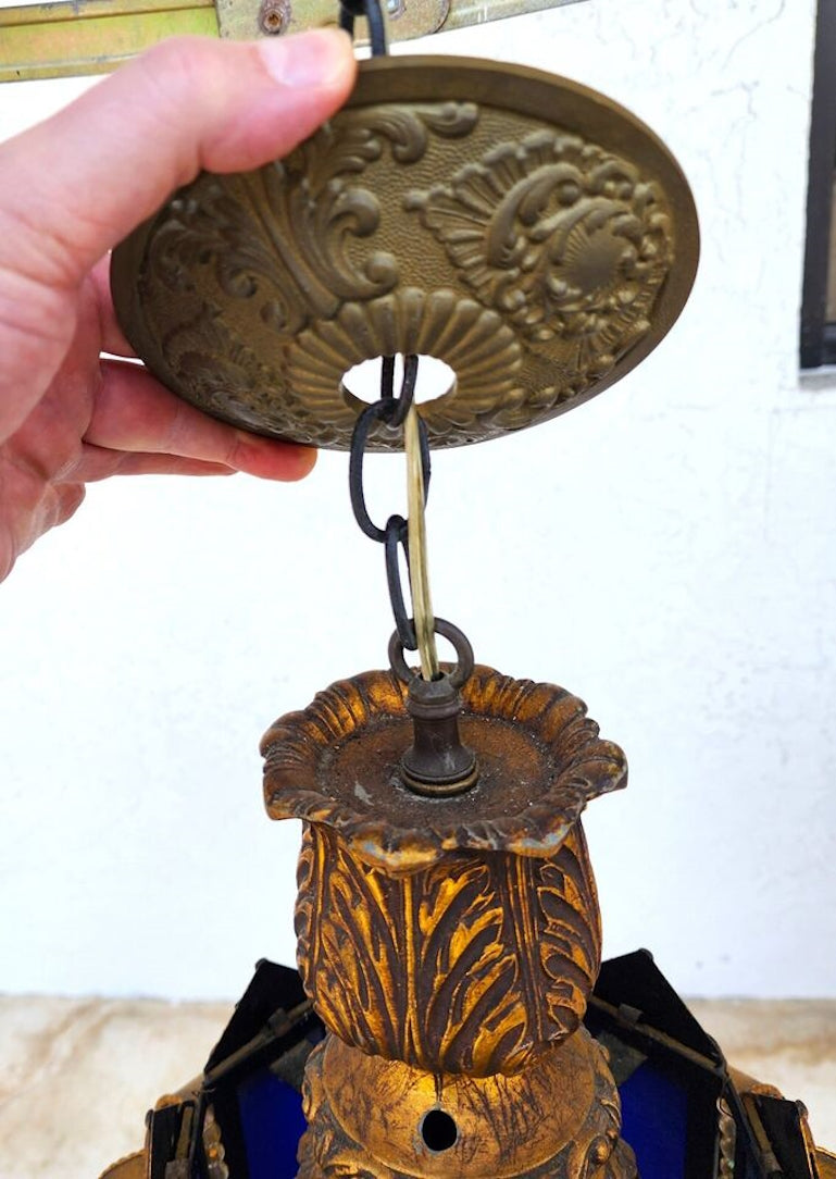 Mid Century Spanish Pendant Light Chandelier