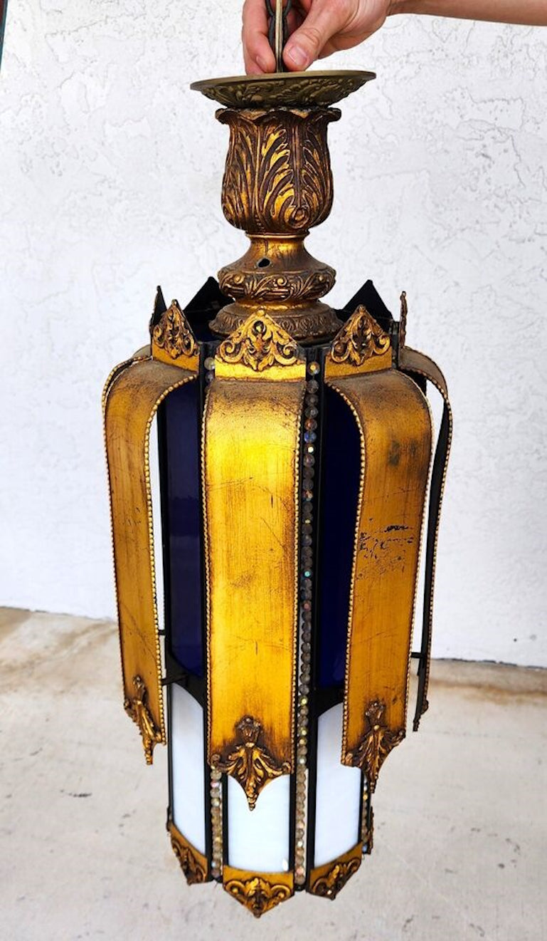 Mid Century Spanish Pendant Light Chandelier
