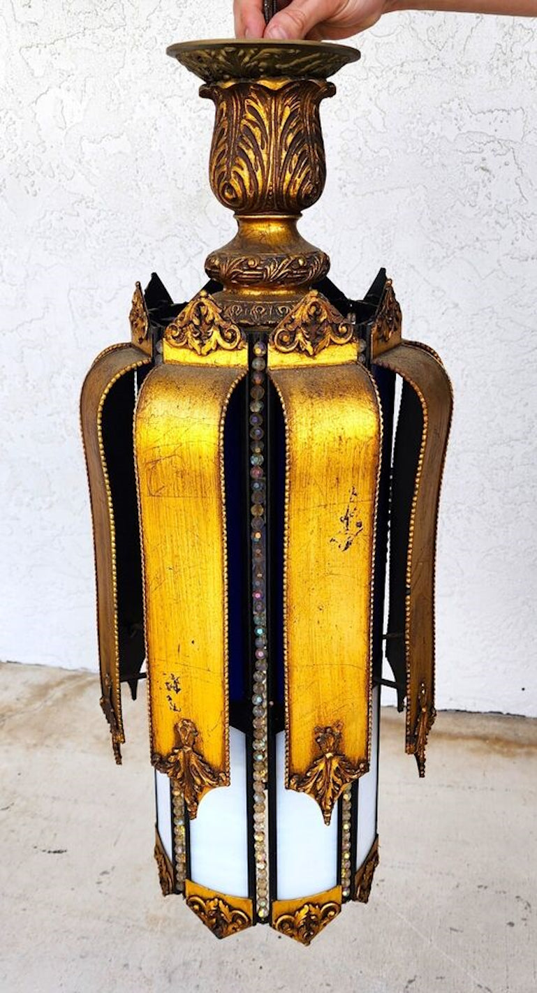 Mid Century Spanish Pendant Light Chandelier