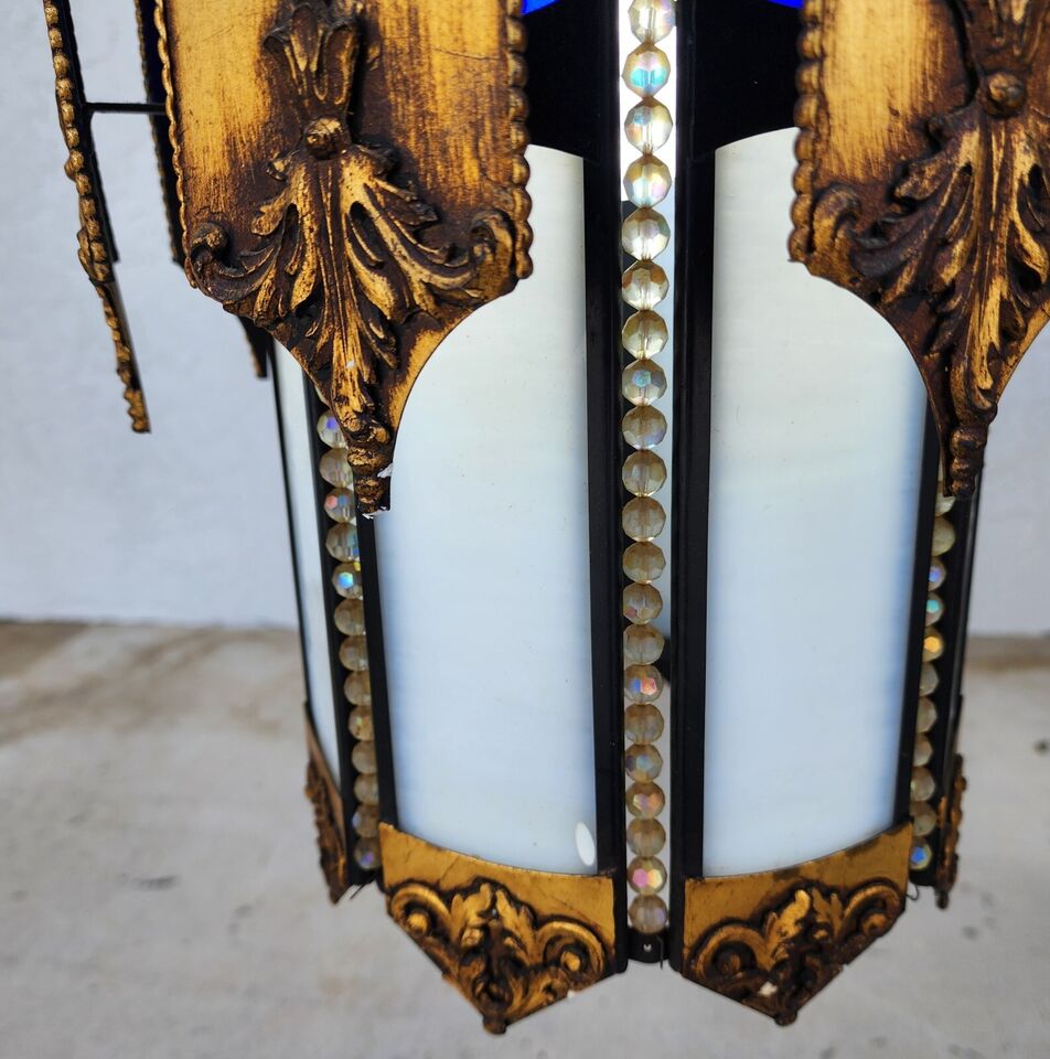 Mid Century Spanish Pendant Light Chandelier