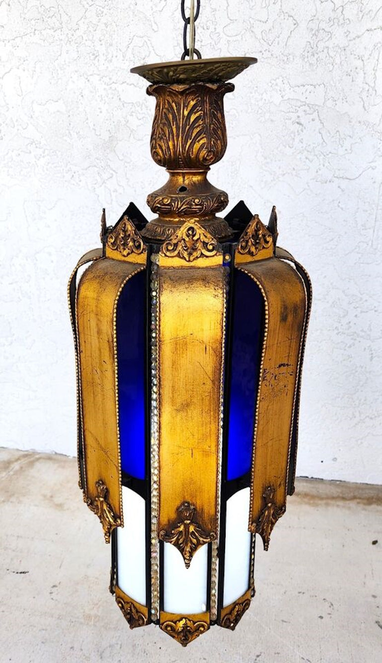 Mid Century Spanish Pendant Light Chandelier