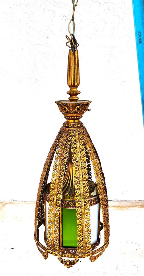 Mid Century Spanish Pendant Light Chandelier