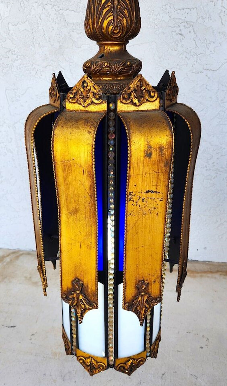 Mid Century Spanish Pendant Light Chandelier