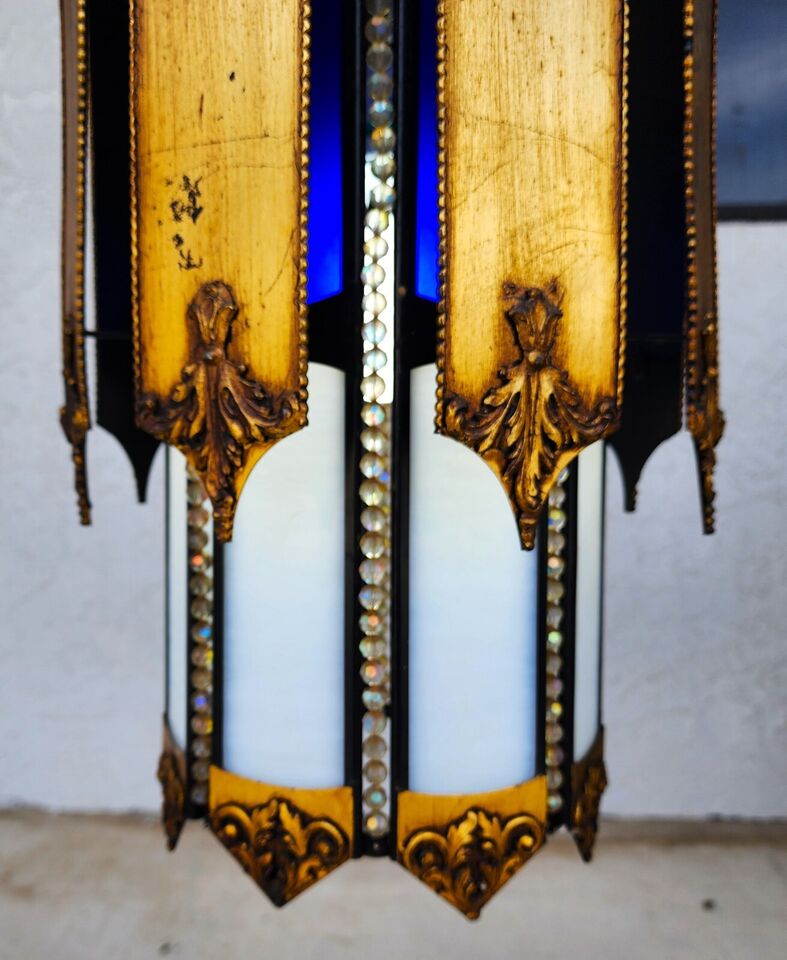 Mid Century Spanish Pendant Light Chandelier