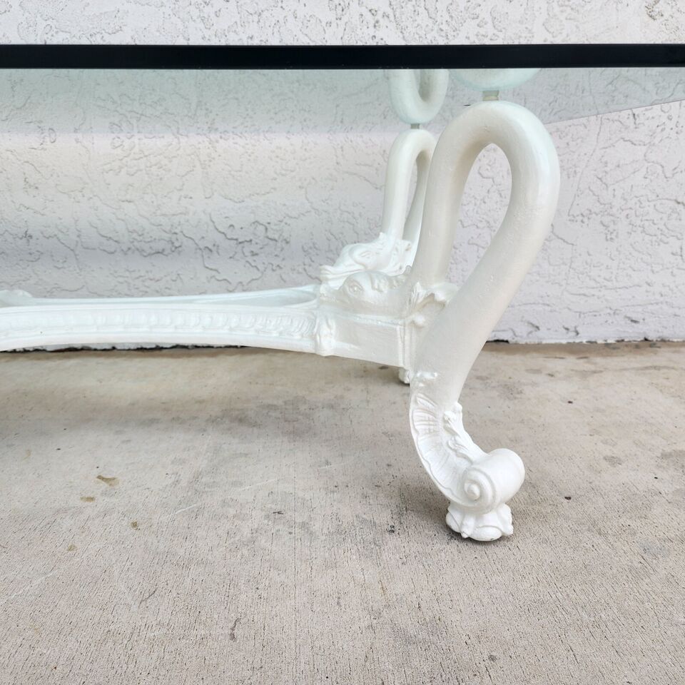 Mid Century French Swan Coffee Table