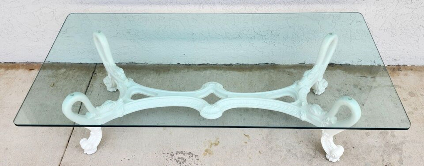 Mid Century French Swan Coffee Table