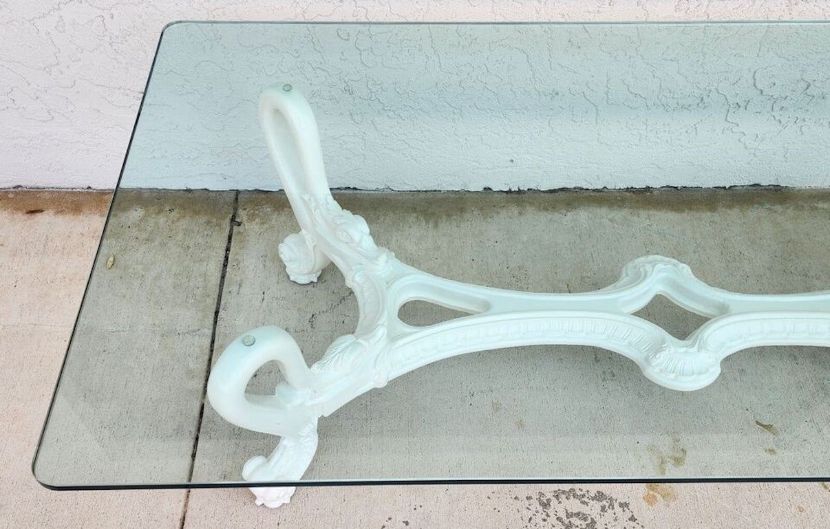 Mid Century French Swan Coffee Table