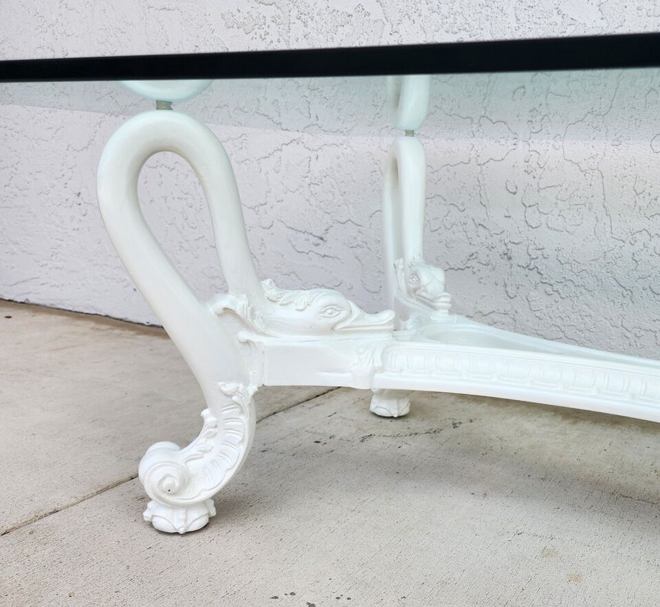 Mid Century French Swan Coffee Table