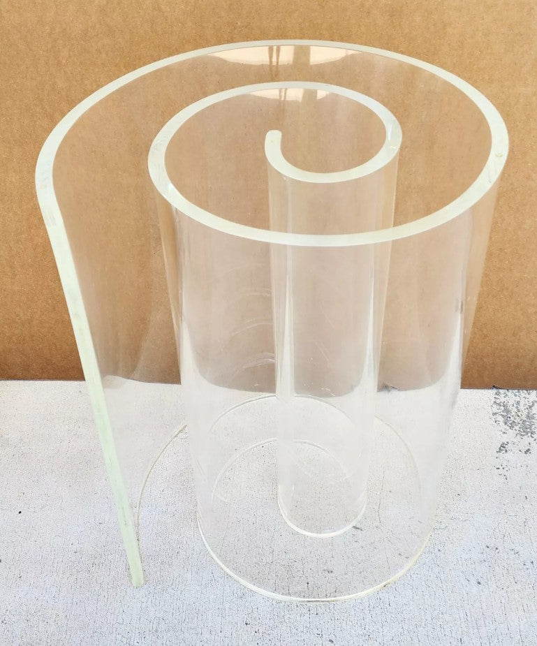 Vintage Lucite Swirl Dining Table Base