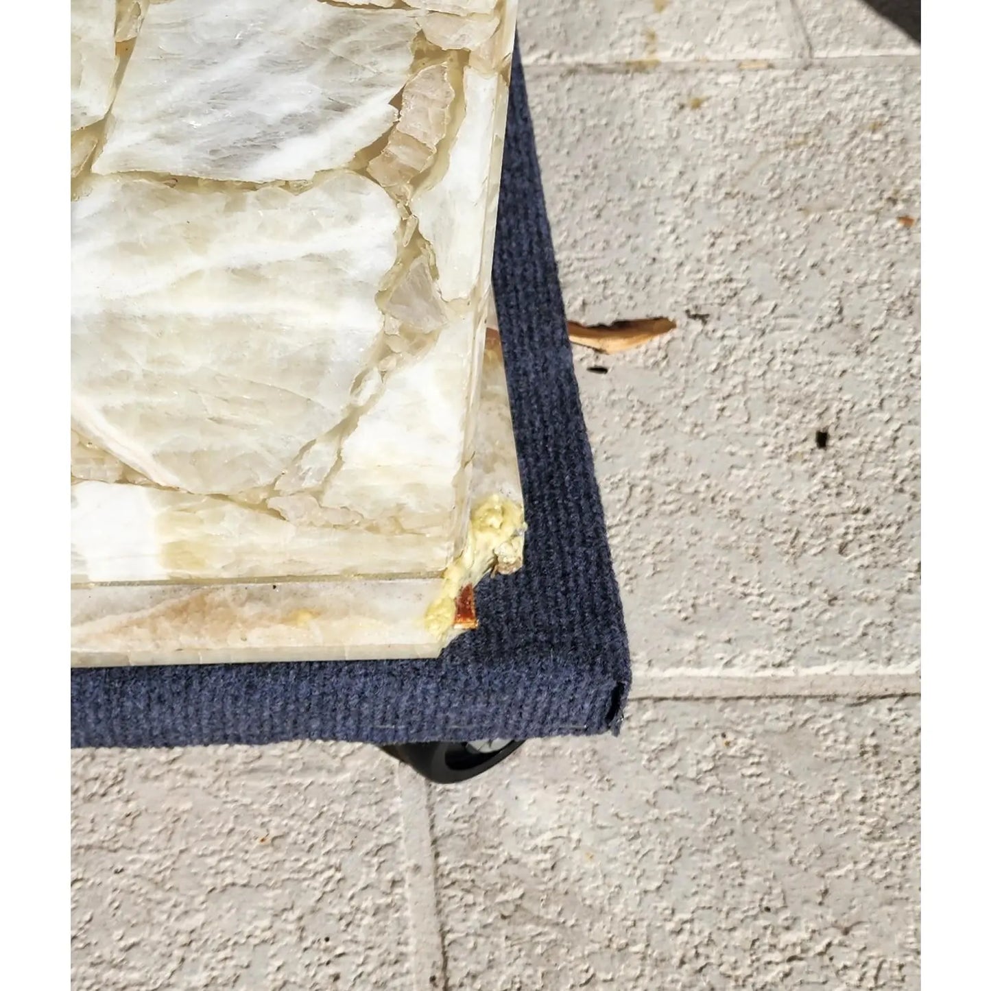 Dm Semi Precious Stone Dining Table Inlaid Orcas Fish Custom Made