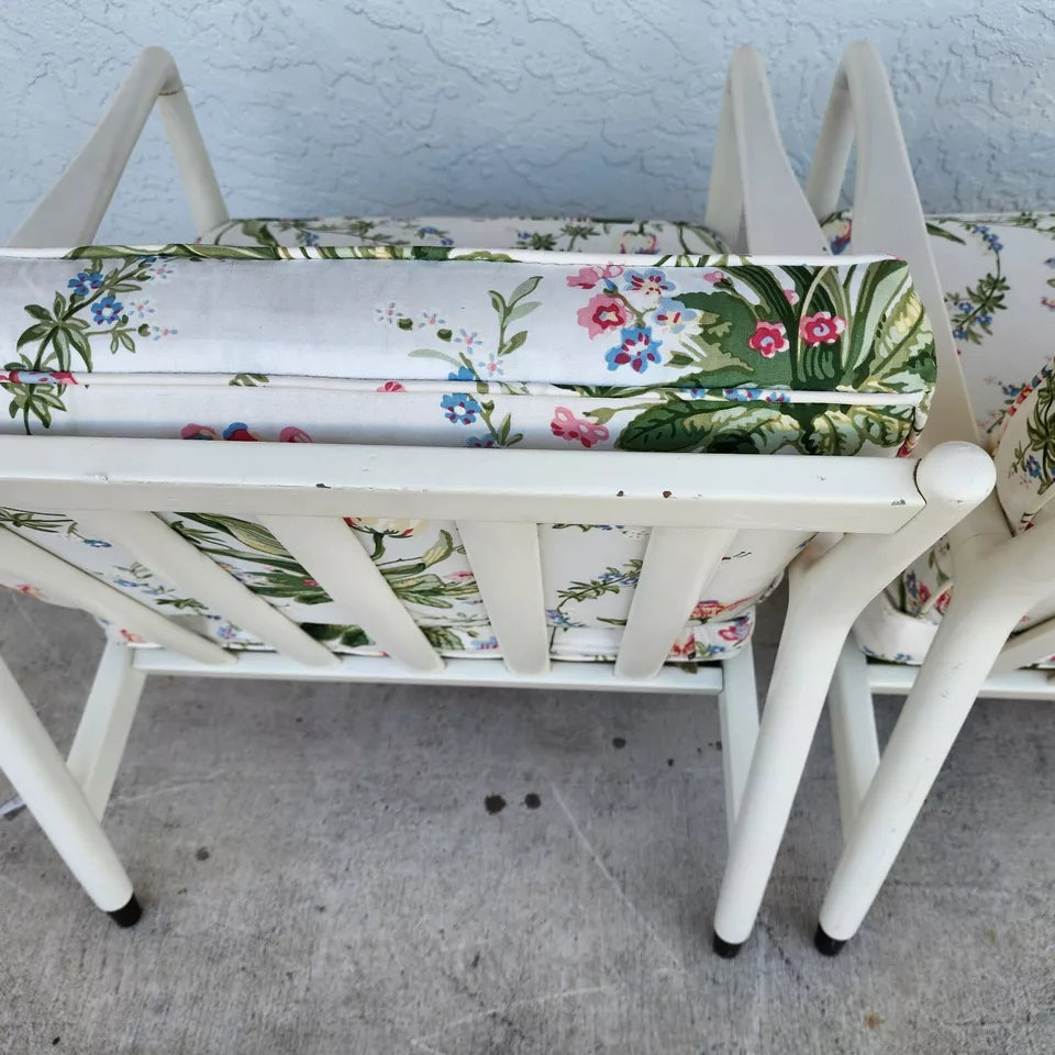 Mid Century Modern Armchairs Tulips A Pair