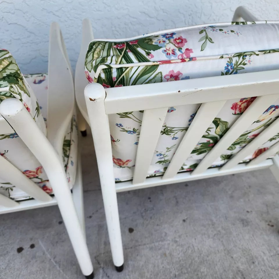 Mid Century Modern Armchairs Tulips A Pair