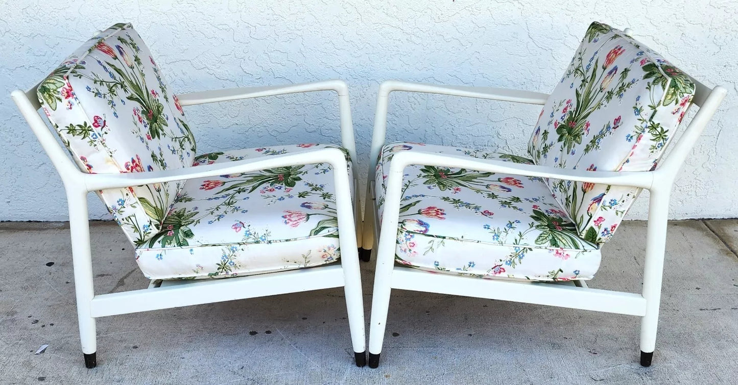 Mid Century Modern Armchairs Tulips A Pair