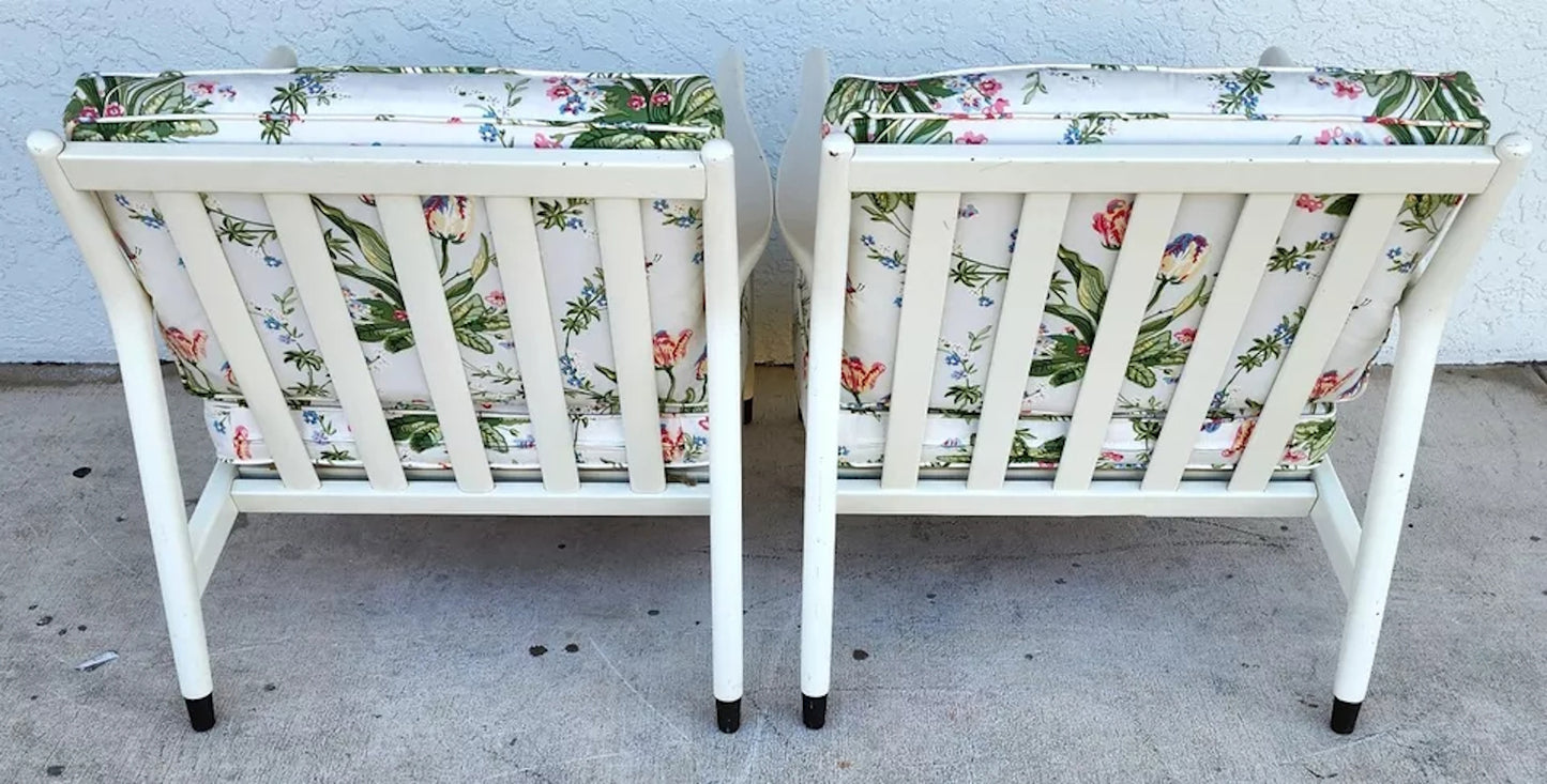 Mid Century Modern Armchairs Tulips A Pair