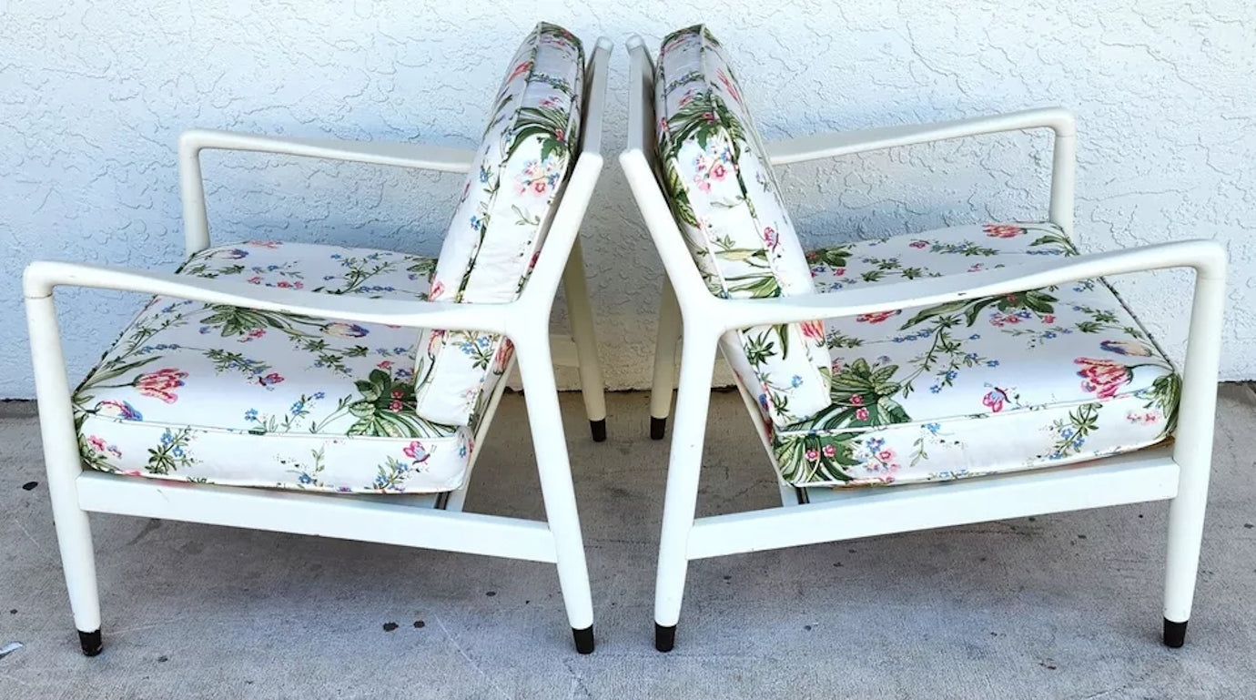 Mid Century Modern Armchairs Tulips A Pair