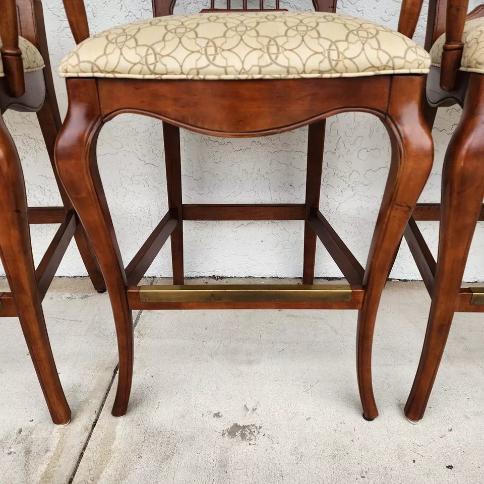 French Country Wheatback Bar Stools